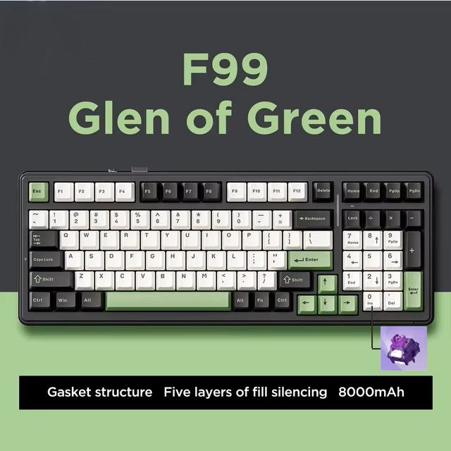 F99 Gaming Mechanical Wireless Keyboard