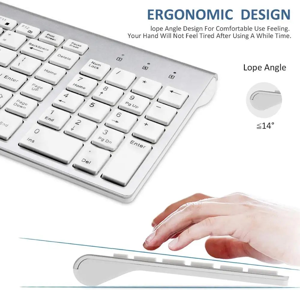 Slim Wireless Keyboard Mouse