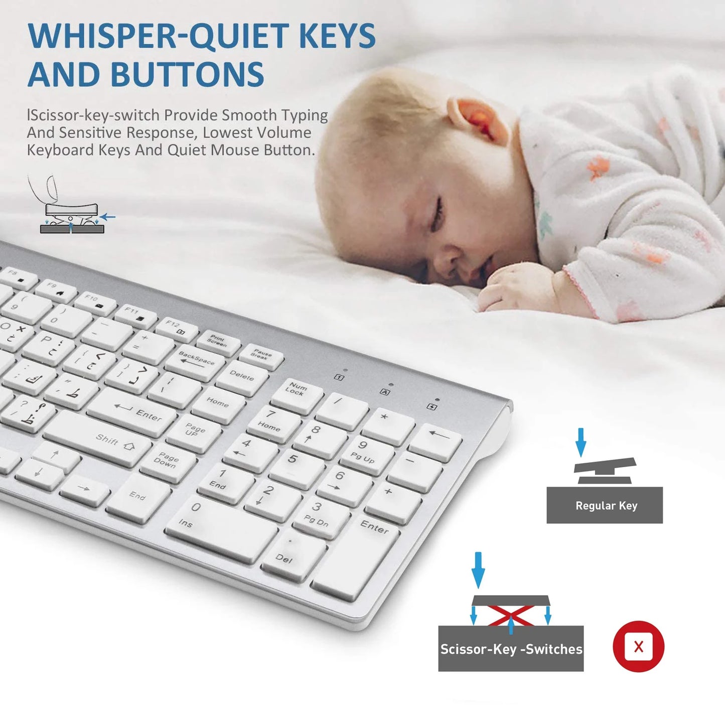 Slim Wireless Keyboard Mouse