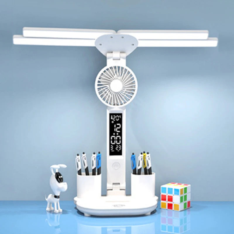 Rechargeable LED Lamp Fan