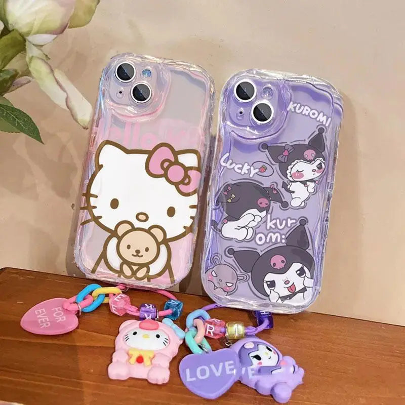 Hello Kitty Hand Chain Case For iPhone