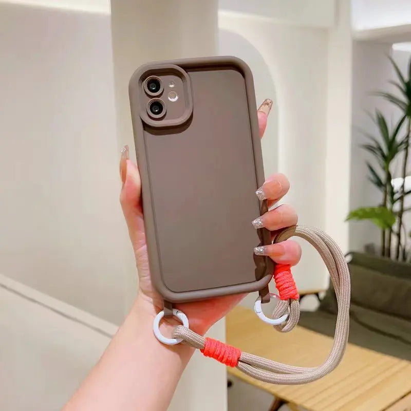 Candy Hand Strap Case For iPhone