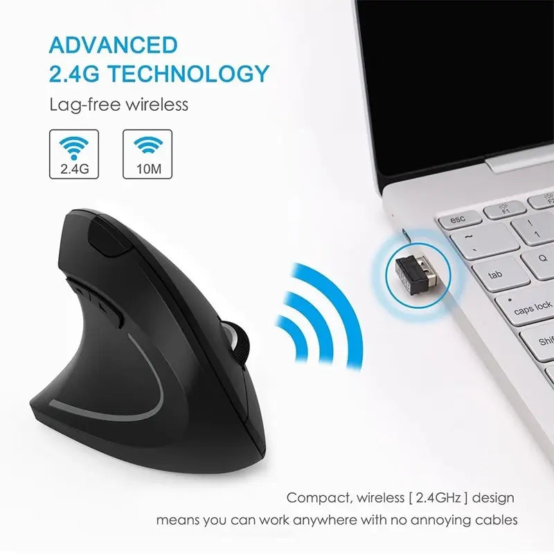 Vertical Right Hand Wireless Mouse
