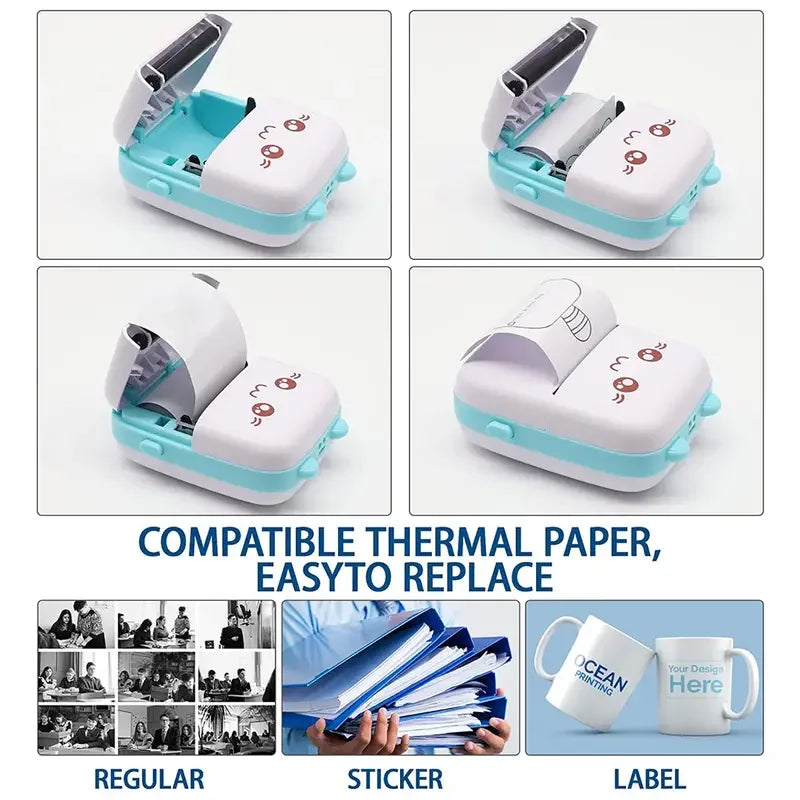 Mini Wireless Inkless Printing