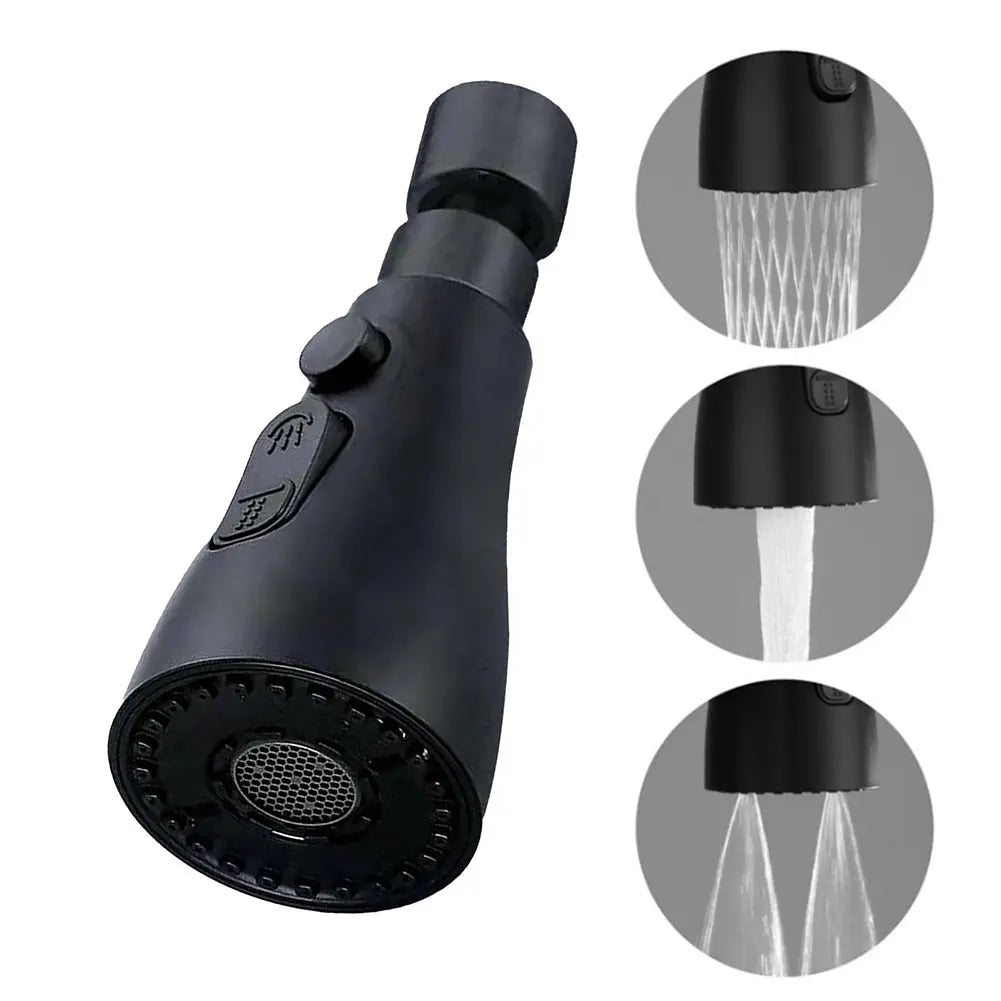 3 in 1 Kitchen Faucet Extender Rotate Pull Out