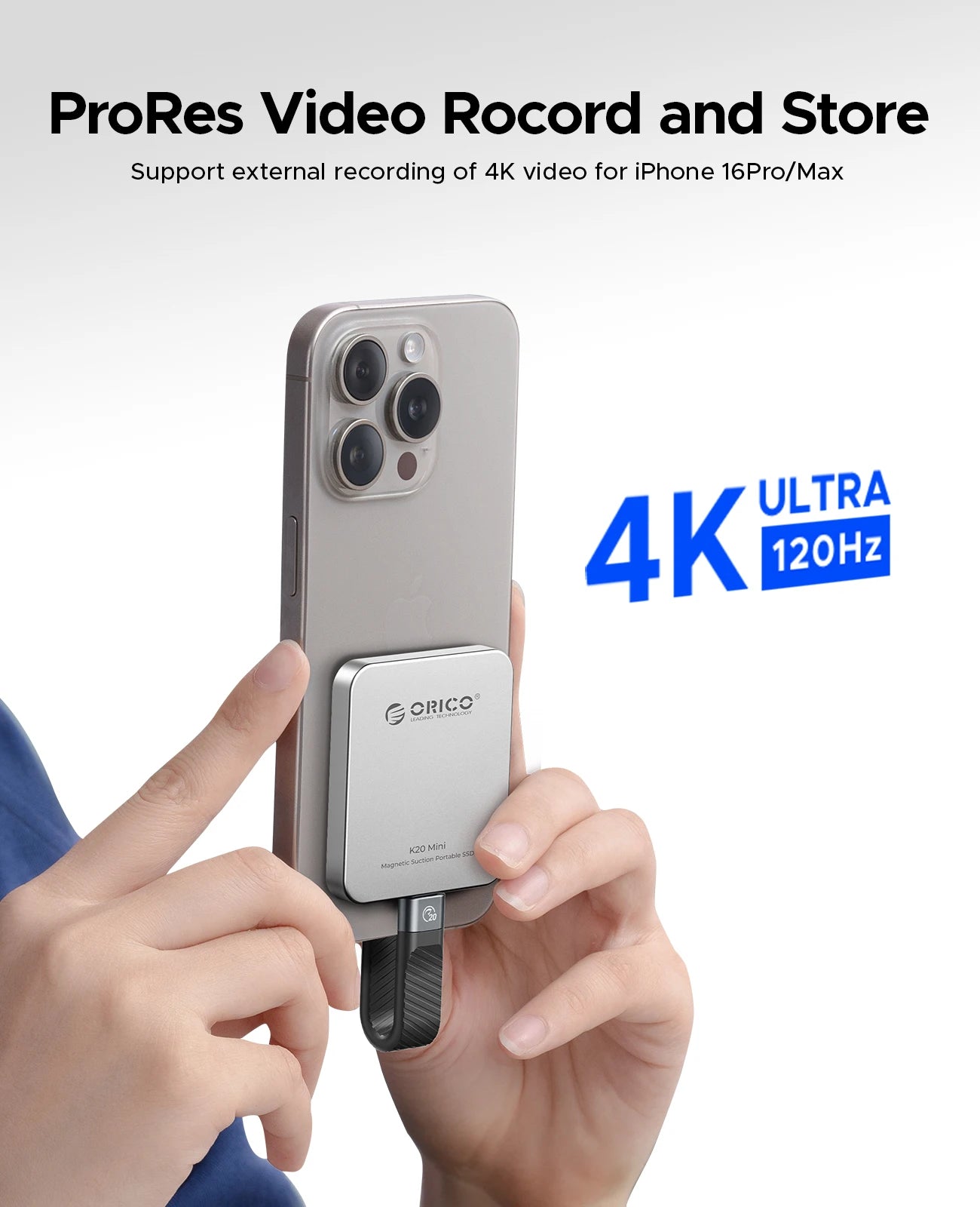 Mini Magnetic External SSD for iPhone