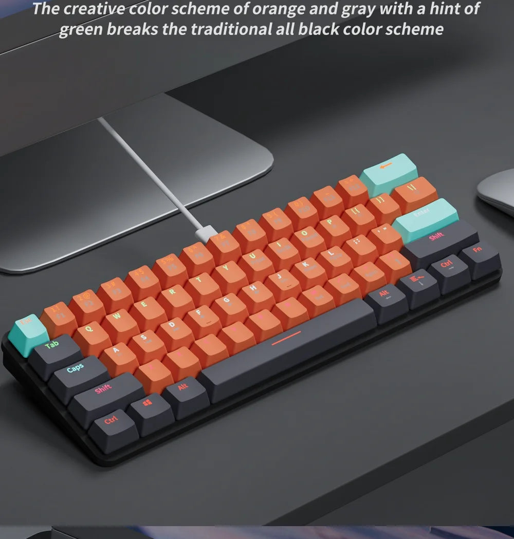F16 Mechanical Wired Keyboard Red Switch