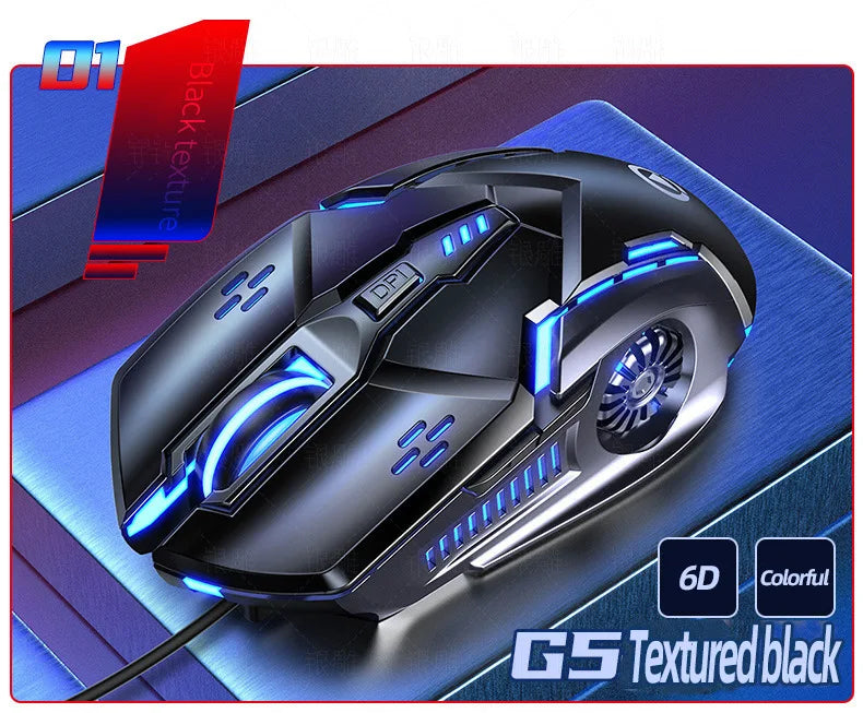 Eagle Mute Wired Mouse Luminous