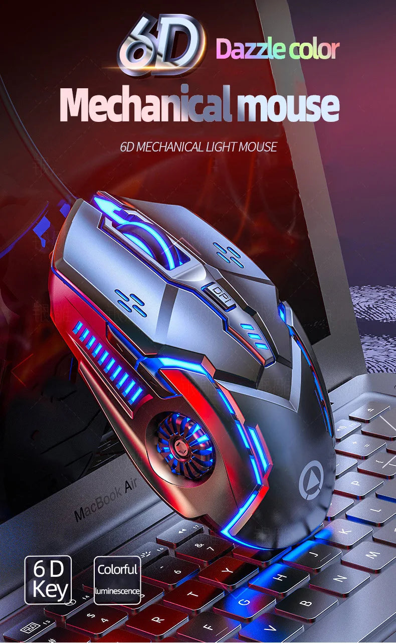 Eagle Mute Wired Mouse Luminous