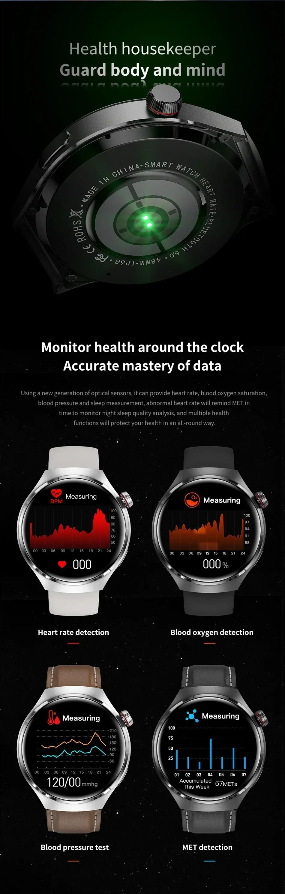 GT4 PRO Smart Watch Men Watch