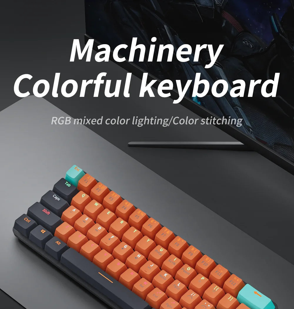 F16 Mechanical Wired Keyboard Red Switch