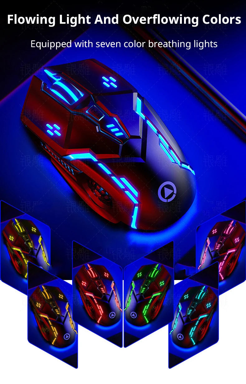 Eagle Mute Wired Mouse Luminous