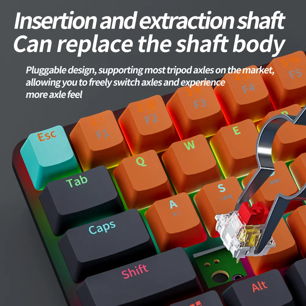 F16 Mechanical Wired Keyboard Red Switch