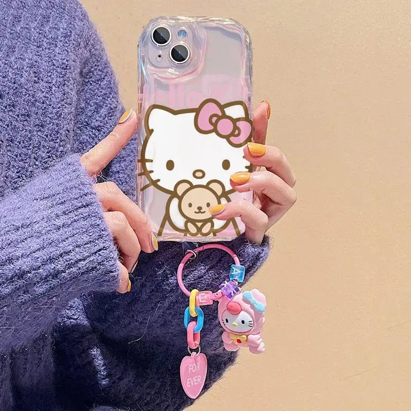 Hello Kitty Hand Chain Case For iPhone