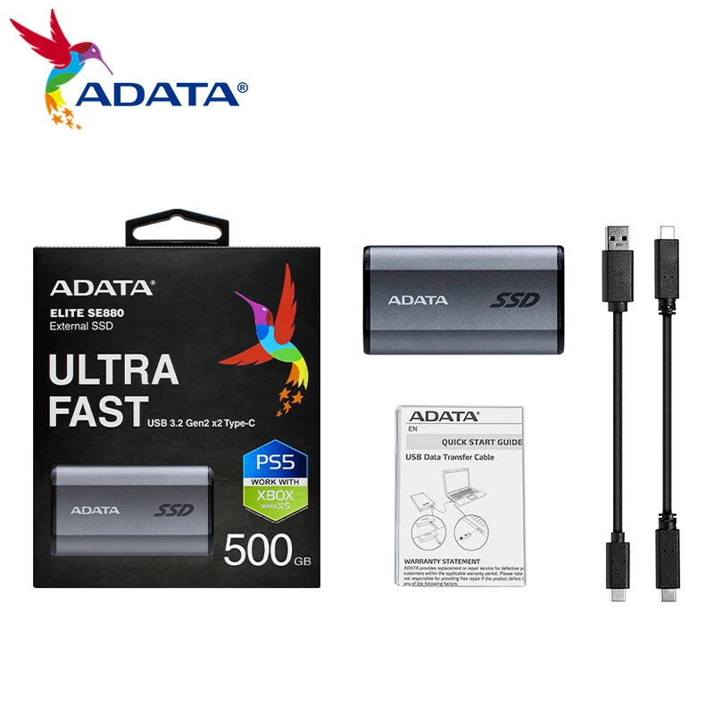 ADATA External Mini Portable SSD