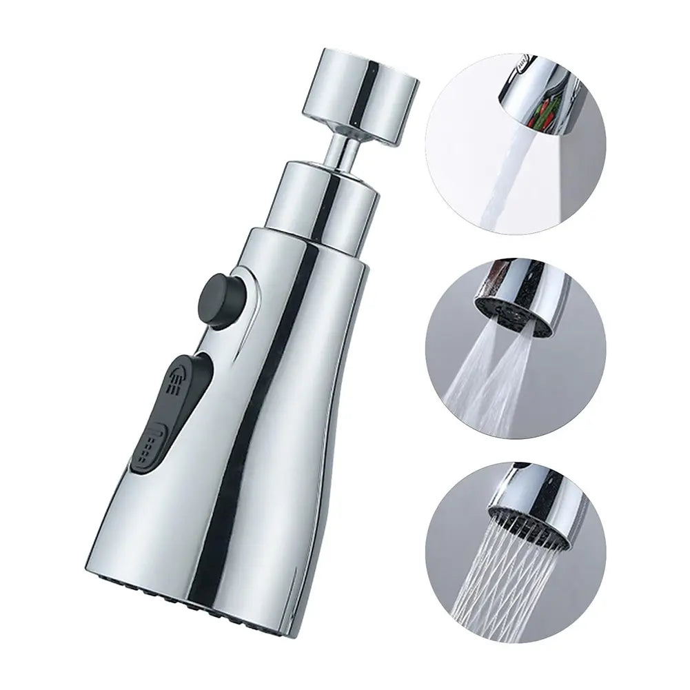 3 in 1 Kitchen Faucet Extender Rotate Pull Out