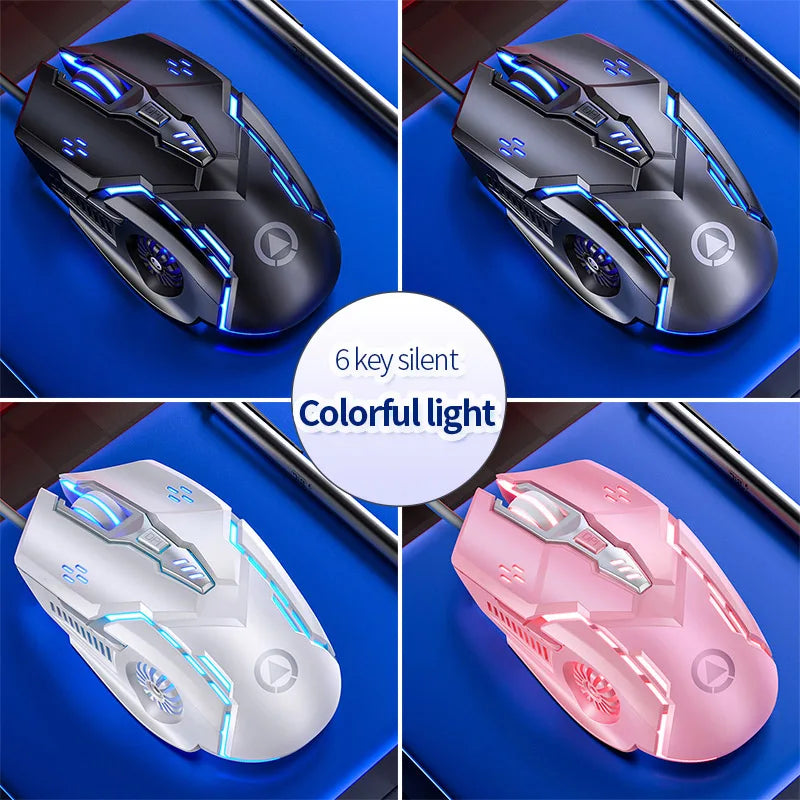 Eagle Mute Wired Mouse Luminous