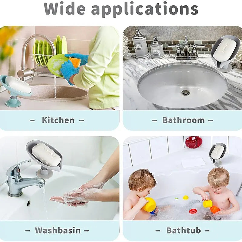 Soap Holder Suction Cup Tray