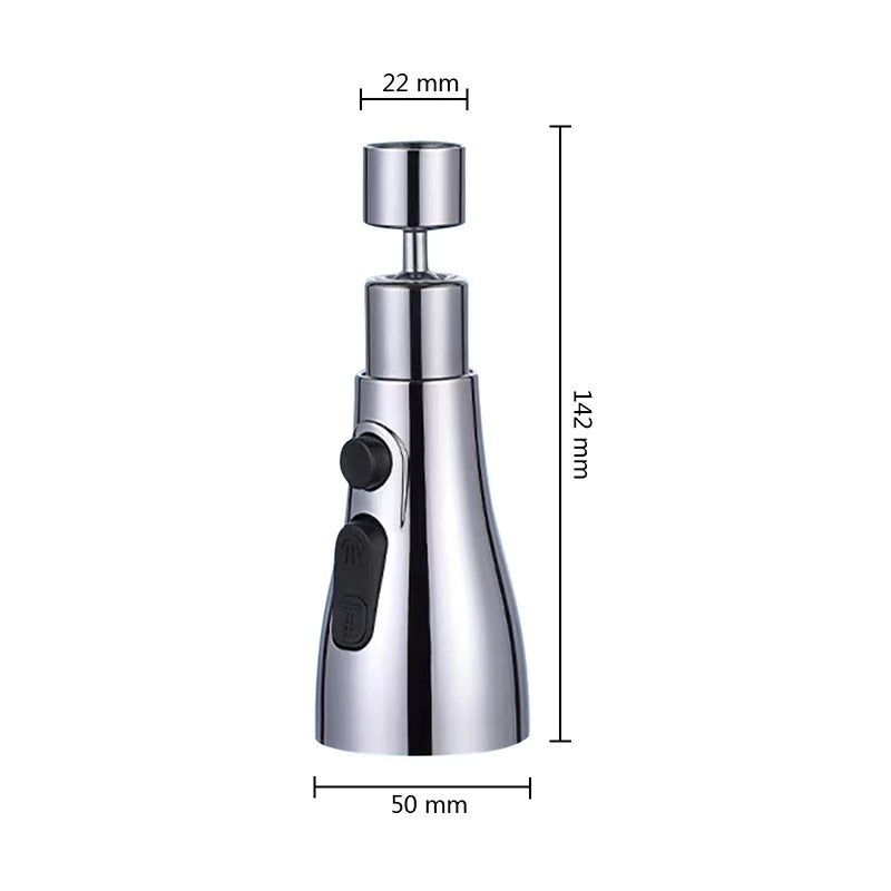 3 in 1 Kitchen Faucet Extender Rotate Pull Out