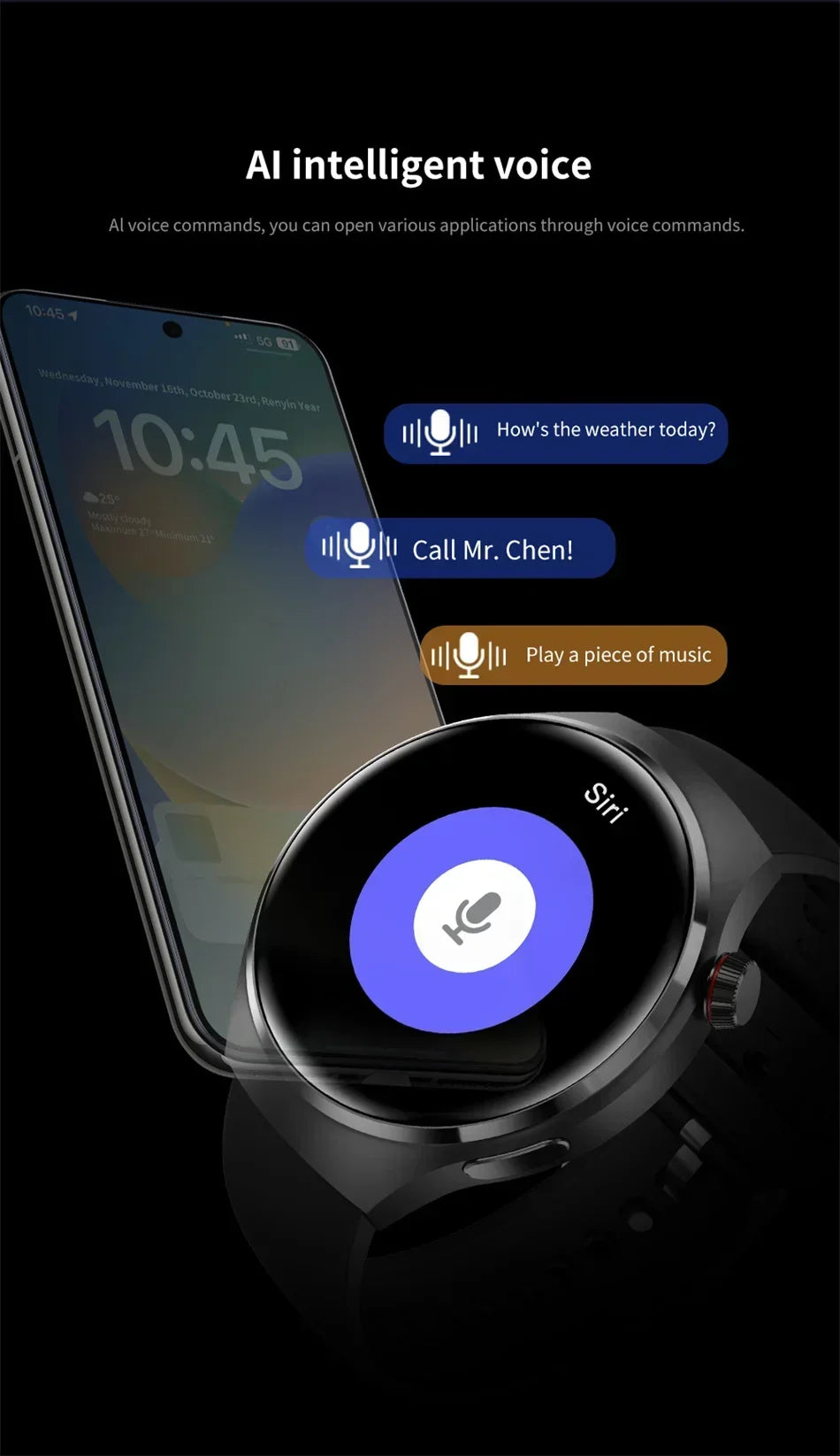GT4 PRO Smart Watch Men Watch
