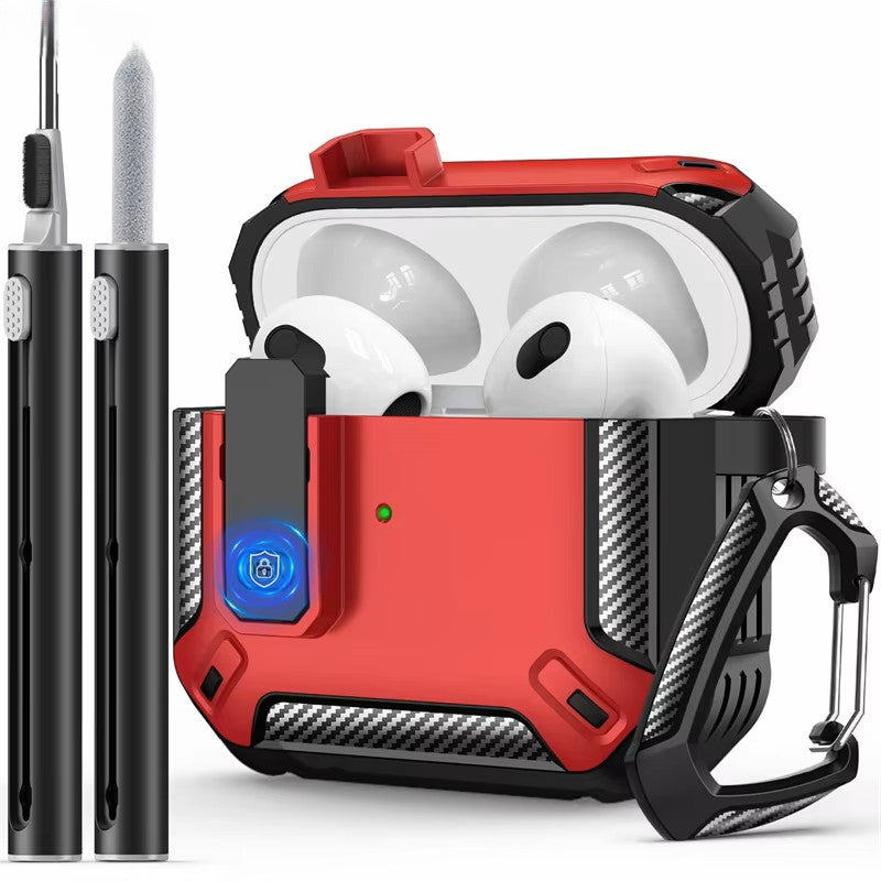 Carbon fiber case for AirPods 3 with Cleaner Kit