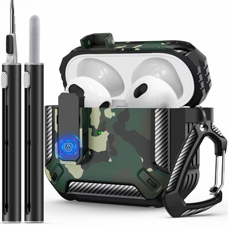 Carbon fiber case for AirPods 3 with Cleaner Kit