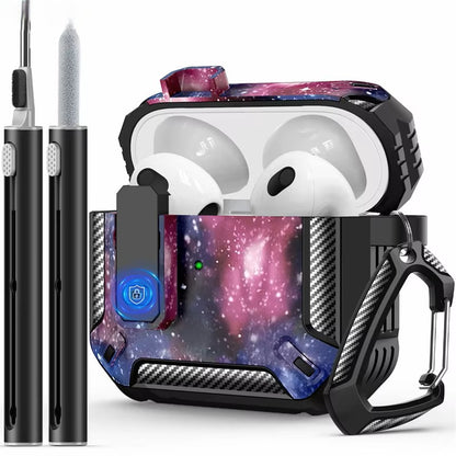 Carbon fiber case for AirPods 3 with Cleaner Kit