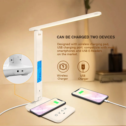 QI Wireless Charging LED Lamp