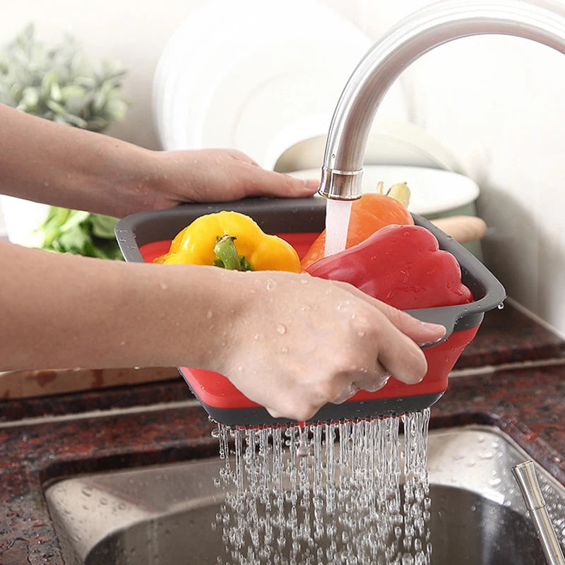 Foldable Fruit Veg Washing Basket