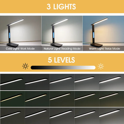 QI Wireless Charging LED Lamp