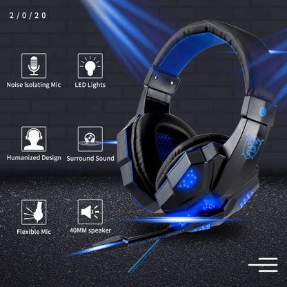 K3 Wired Gaming Headphones With Mic