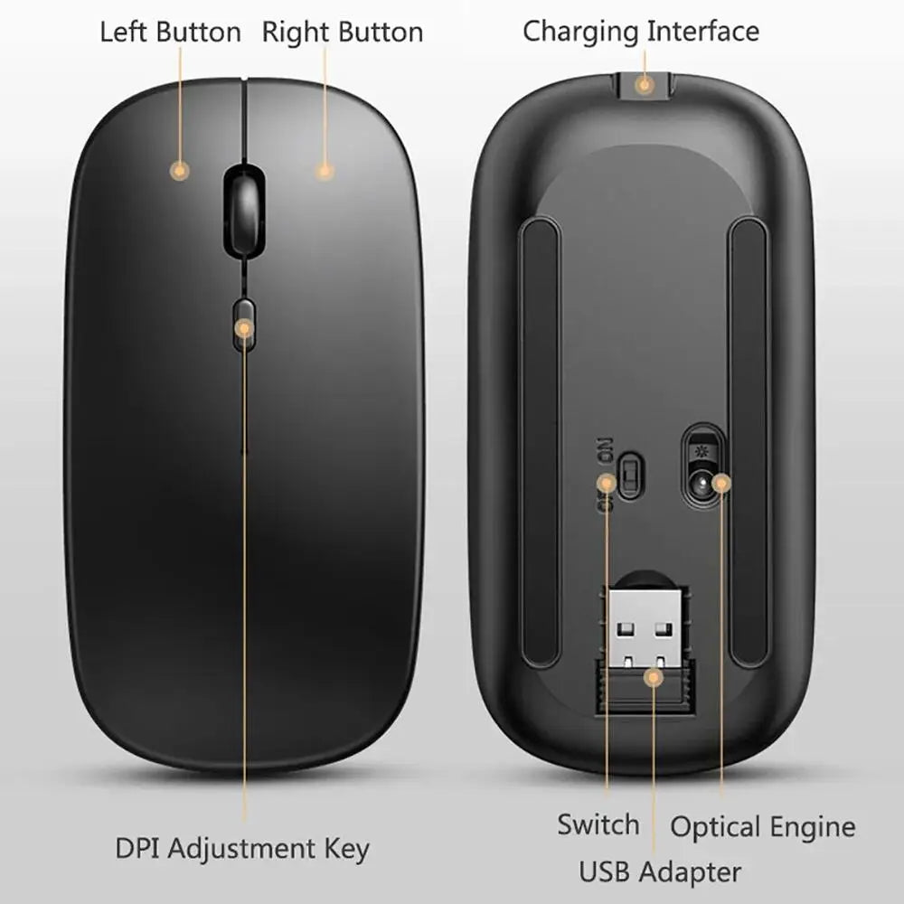 Bluetooth Wireless Rechargeable Mouse
