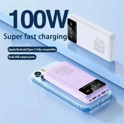 100W Super Fast Charging Portable Power bank