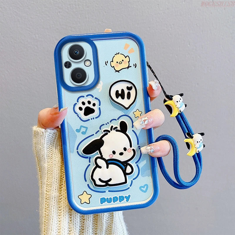 Strawberry Bear Strap Case For iPhone