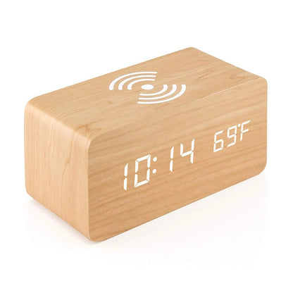 Wireless Charging Digital Clock with Temperature