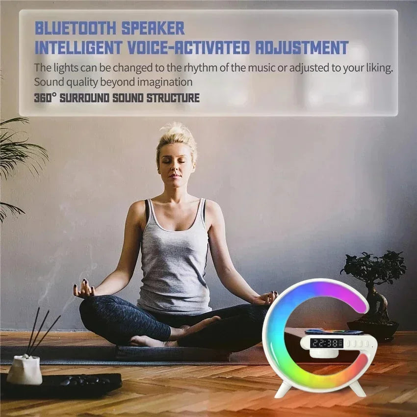 Wireless Charger RGB Speaker Dock Station