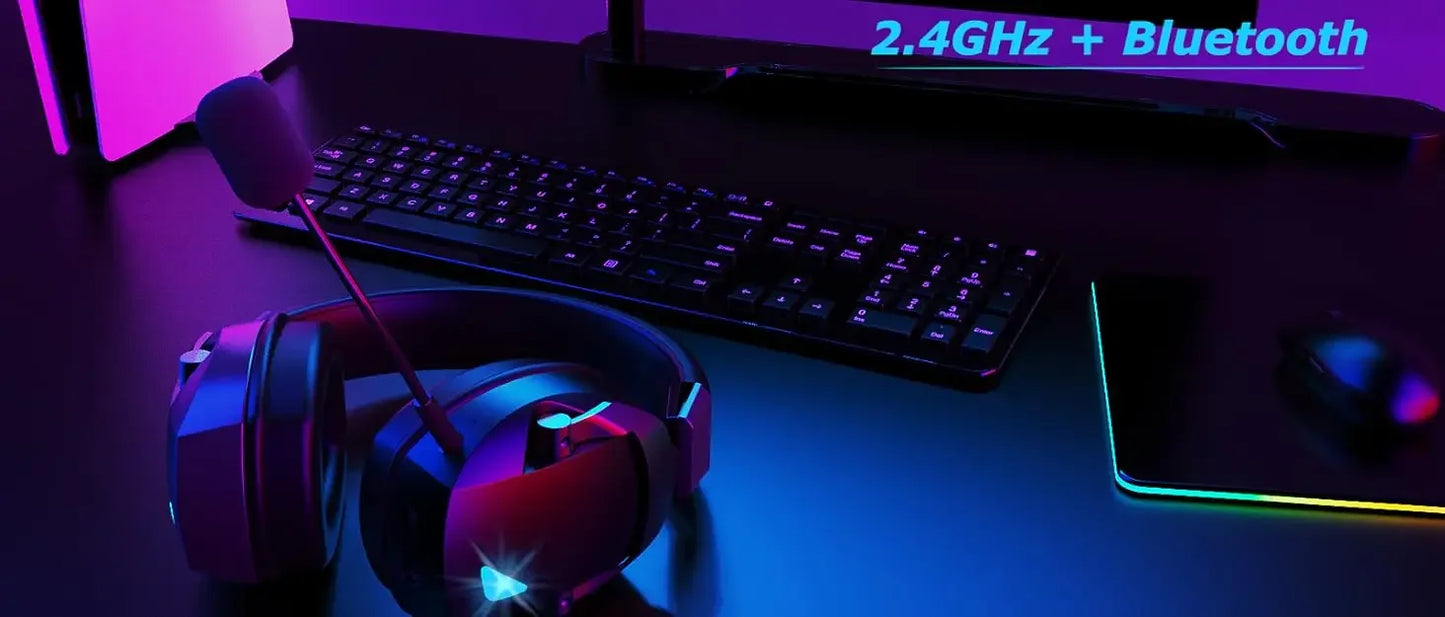Meg Wireless Wired Gaming Headset with Mic