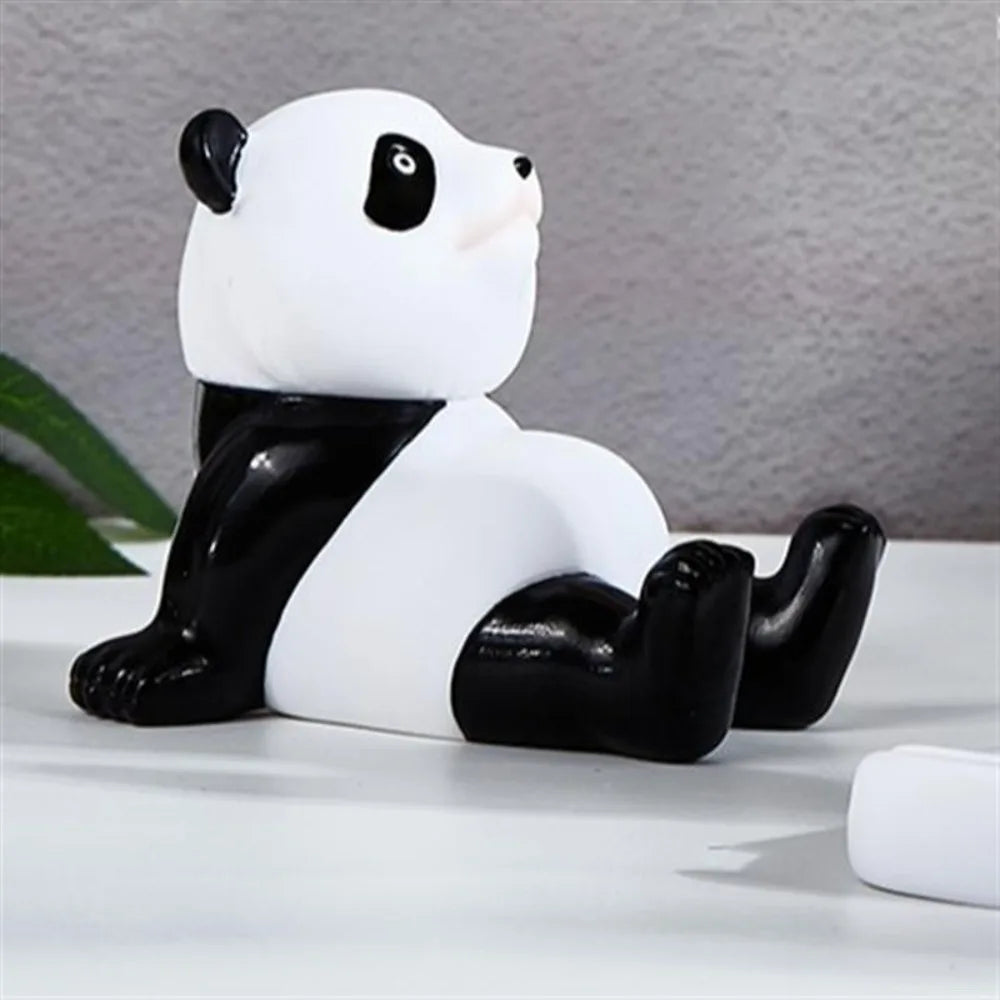 Panda Figurines Mobile Phone Stand Holder