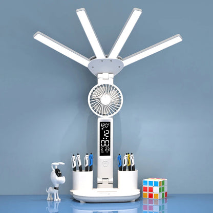 Rechargeable LED Lamp Fan