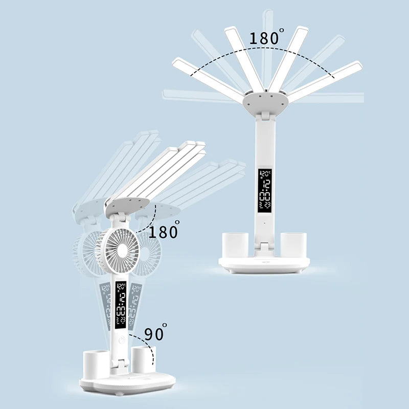 Rechargeable LED Lamp Fan