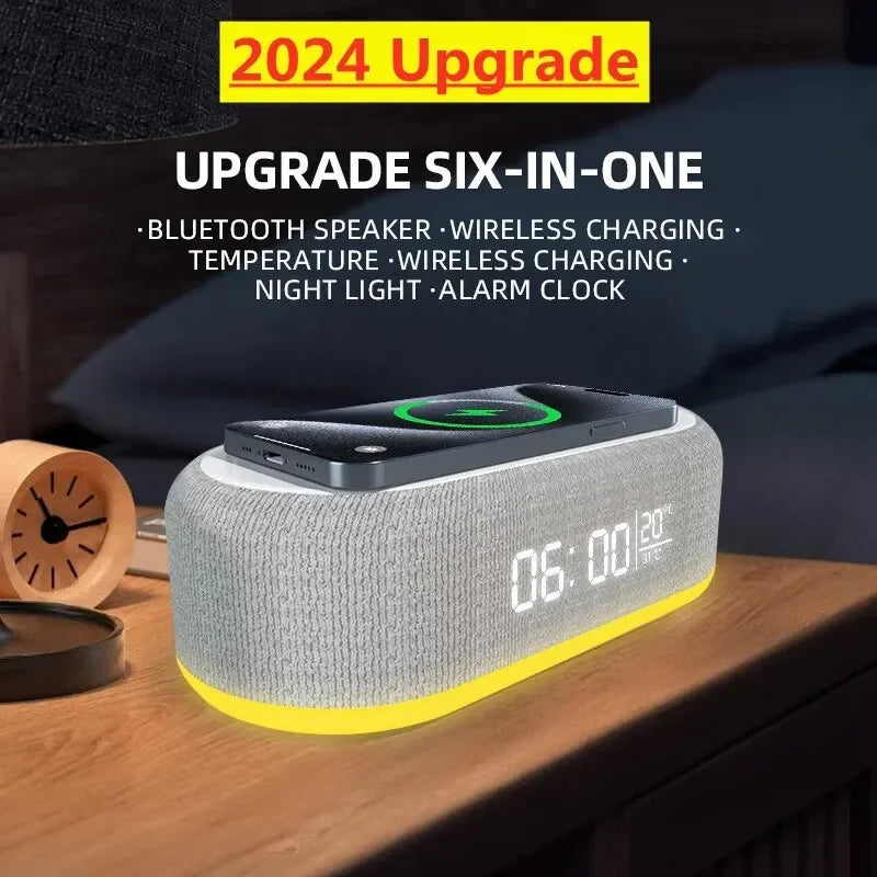 Loudspeaker Wireless Charger Clock