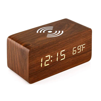 Wireless Charging Digital Clock with Temperature