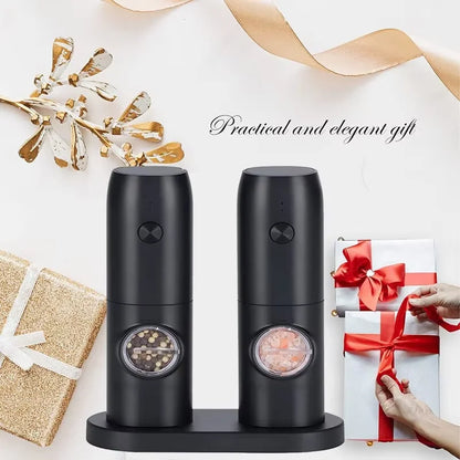 Electric Salt and Pepper Grinder Set
