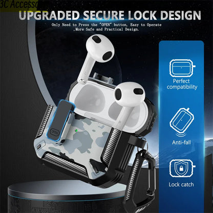 Carbon fiber case for AirPods 3 with Cleaner Kit