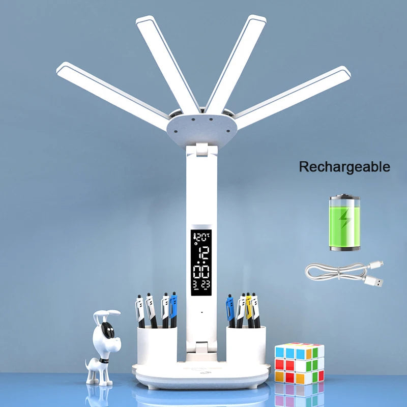 Rechargeable LED Lamp Fan
