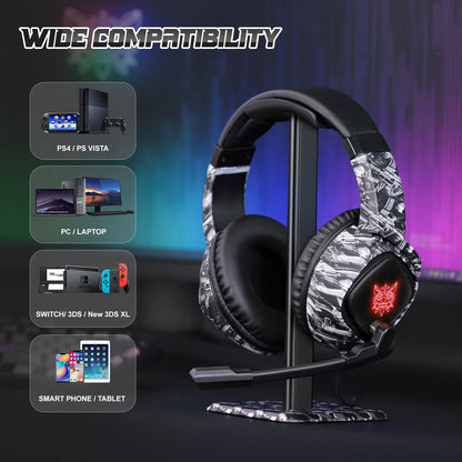 K19 Gaming Headset Wired With Mic