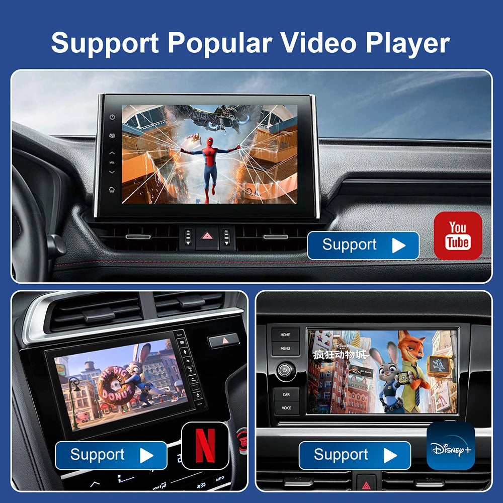 CarPlay AI Box Android 13 - Youtube Netflix