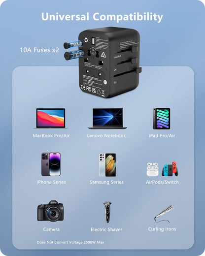 Universal Travel Adapter All-in-one