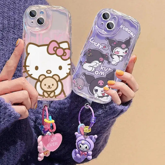 Hello Kitty Hand Chain Case For iPhone