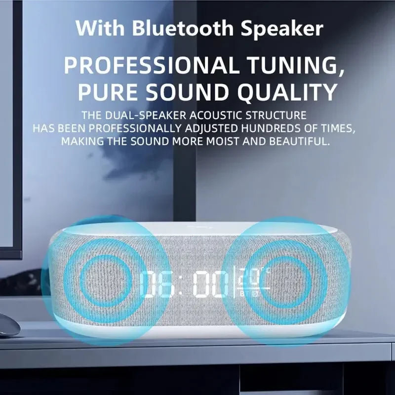 Loudspeaker Wireless Charger Clock